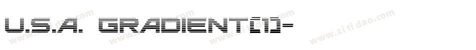U.S.A. Gradient(1)字体转换